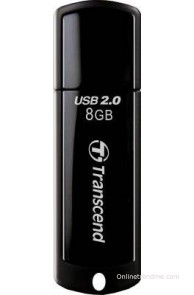 Transcend JetFlash 350 8 GB Pen Drive(Black)